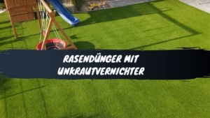 Rasenduenger mit Unkrautvernichter